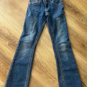 Rockin C Girls Denim Blue Jeans Sz 8